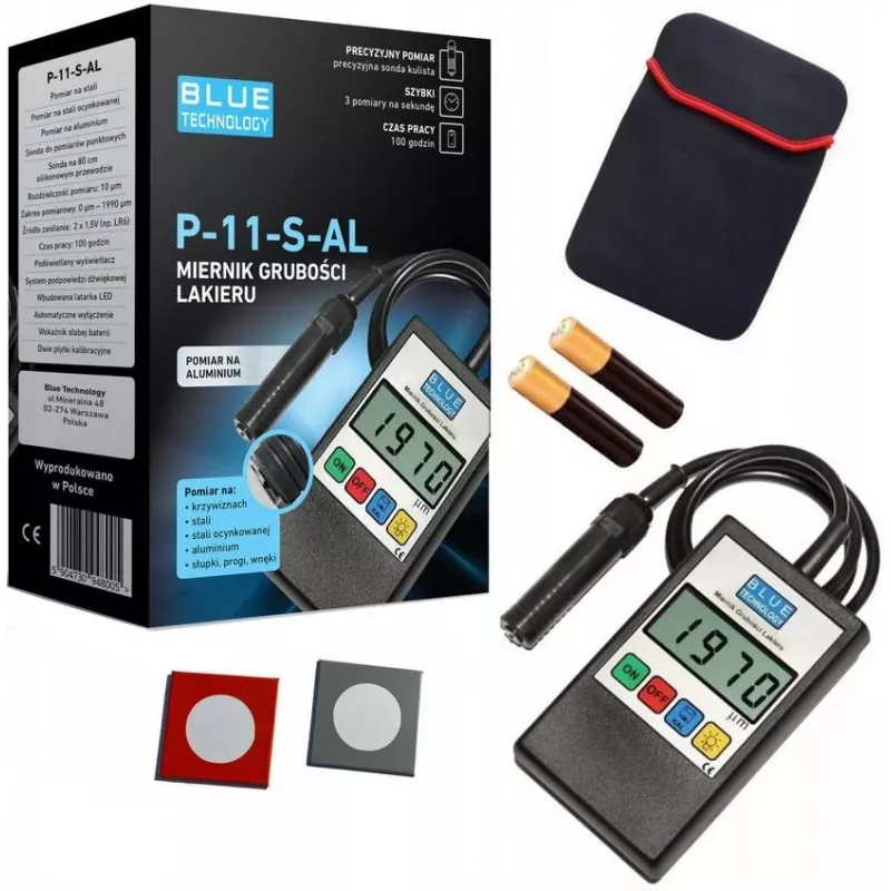 BLUE TECHNOLOGY Paint Thickness Gauge P-11-S-AL