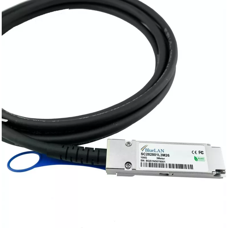 BlueOptics CBL-NTWK-0943-SQ28C10M-BL Kabel InfiniBand 10 m QSFP28 Pomarańczowy