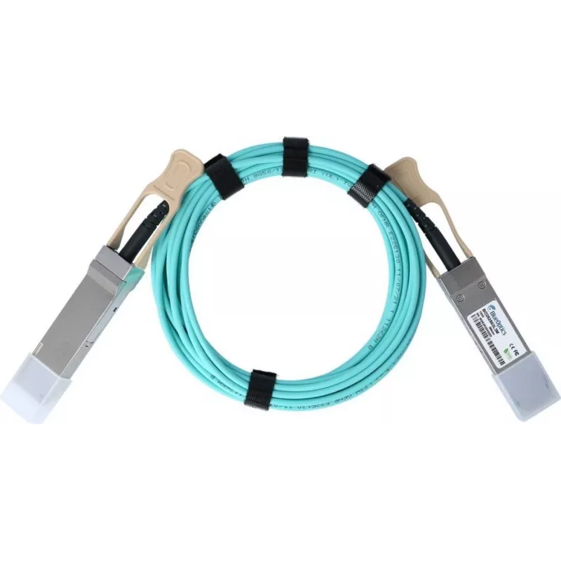 BlueOptics IBM 01FT724 QSFP28 Active Optical Cable (AOC), 100GBASE-SR4, 10m