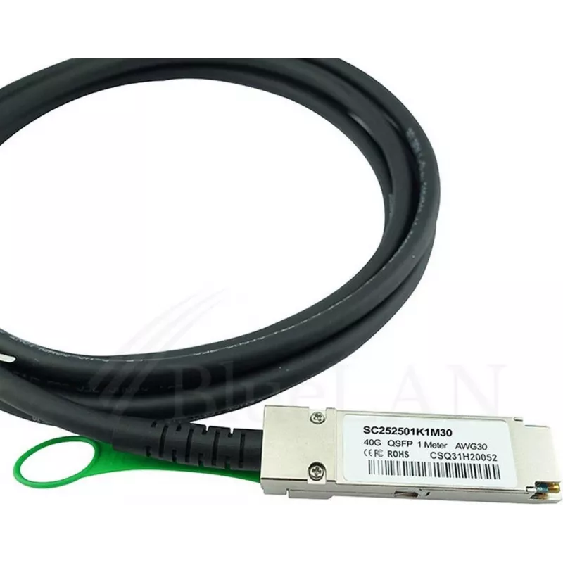 BlueOptics MikroTik Q+DA0003 Kompatybilny BlueLAN Kabel QSFP Direct Attach, 40GBASE-CR4, 30AWG, 3m