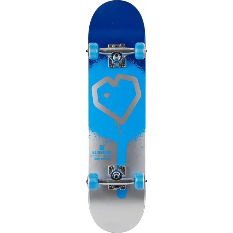 Blueprint Complete Skateboard 7.25 Black Yellow