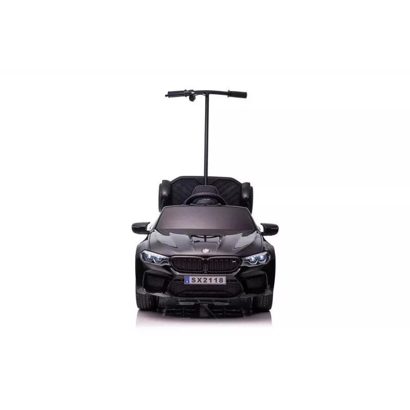 BMW M5 Samochód na baterię z platformą dla rodzica, czarny lakierowany