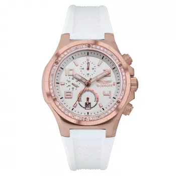 BOBROFF BF1002L25 Unisex Analogowy Zegarek Kwarcowy 43mm Koperta ze Stali Nierdzewnej Czarny Skórzany Pasek