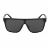 Bobroff BFG0032-S05P Okulary przeciwsłoneczne męskie – polaryzacyjne, czarna oprawka, szare szkła, 143 mm