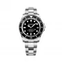 BOBROFF MAN BF0001J1 Analogowy Zegarek Kwarcowy 44mm Czarna Tarcza Skórzany Pasek