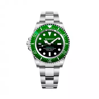 BOBROFF MAN BF0002ibv Analogowy Zegarek Kwarcowy 42mm Czarna Tarcza Skórzany Pasek