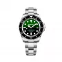 BOBROFF MAN BF0002J1 Analogowy Zegarek Kwarcowy 44mm Czarna Tarcza Skórzany Pasek