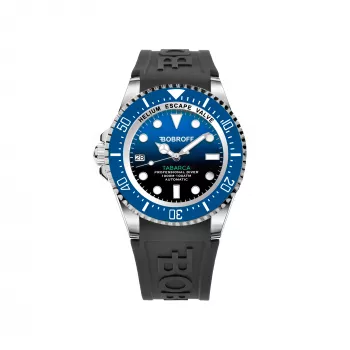 BOBROFF MAN BF0003ibaBFS 42mm Analogowy Zegarek Kwarcowy z Czarnym Skórzanym Paskiem