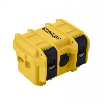 Zegarek analogowy BOBROFF MAN BF0004i-BFSTN 42mm kwarcowy, czarna tarcza, skórzany pasek