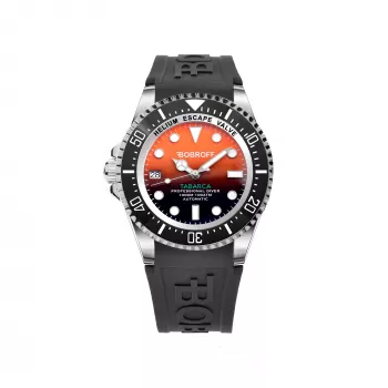 Zegarek analogowy BOBROFF MAN BF0004i-BFSTN 42mm kwarcowy, czarna tarcza, skórzany pasek