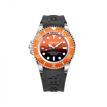 BOBROFF MAN BF0004ibnBFS Analogowy Zegarek Kwarcowy 42mm Stal Nierdzewna Czarna Tarcza Skórzany Pasek
