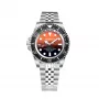 Zegarek BOBROFF MAN BF0004iJ 42mm Kwarcowy Analogowy Czarna Tarcza Skórzany Pasek