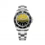 Zegarek analogowy BOBROFF MAN BF0008 kwarcowy 44mm stal nierdzewna czarna tarcza pasek skórzany