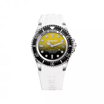 BOBROFF MAN BF0008-BFSTB Analogowy Zegarek Kwarcowy 44 mm Stal Nierdzewna Czarna Skóra
