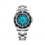 BOBROFF MAN BF0009 44mm Zegarek Analogowy Kwarcowy - Czarna Tarcza, Czarny Skórzany Pasek