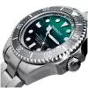 BOBROFF MAN BF002 Analog Quartz Wristwatch 44mm Black Leather Strap