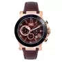 BOBROFF MAN BF1001M65 Analogowy Zegarek Kwarcowy 44mm Czarna Tarcza Skórzany Pasek