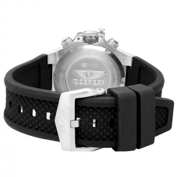 BOBROFF MAN BF1002M20 Analogowy Zegarek Kwarcowy 43mm Czarna Tarcza Skórzany Pasek
