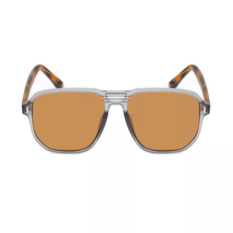 BOBROFF MAN BFG0003-C5 Okulary przeciwsłoneczne prostokątne UV400 Soczewki poliwęglanowe 56/17/145 mm