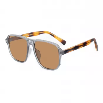 BOBROFF MAN BFG0003-C5 Okulary przeciwsłoneczne prostokątne UV400 Soczewki poliwęglanowe 56/17/145 mm