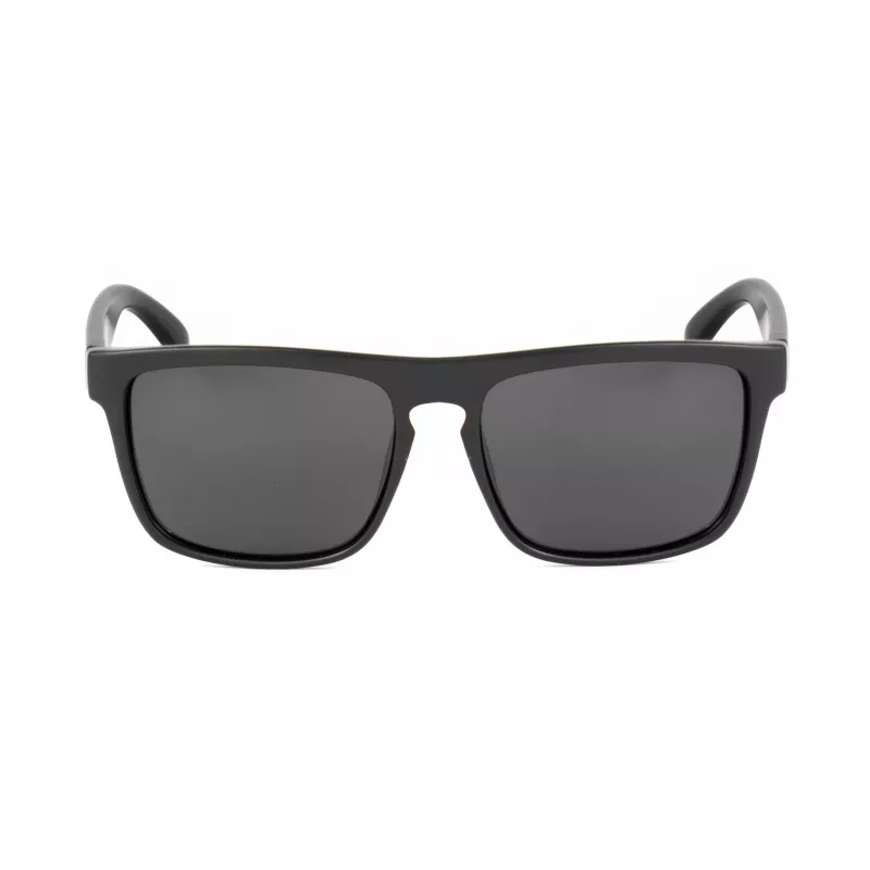 Okulary przeciwsłoneczne męskie BOBROFF prostokątne z polaryzacją BFG0033-S05P - czarna oprawka, szare szkła, 57-18-138 mm