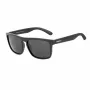 Okulary przeciwsłoneczne męskie BOBROFF prostokątne z polaryzacją BFG0033-S05P - czarna oprawka, szare szkła, 57-18-138 mm