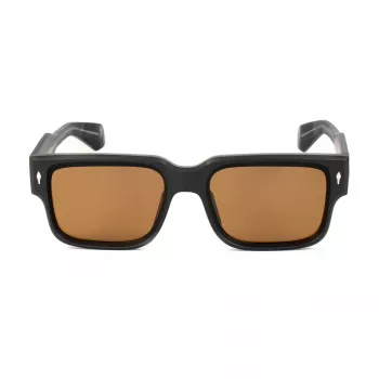 BOBROFF Męskie okulary przeciwsłoneczne prostokątne BFG0021-C1 czarne/szare UV400