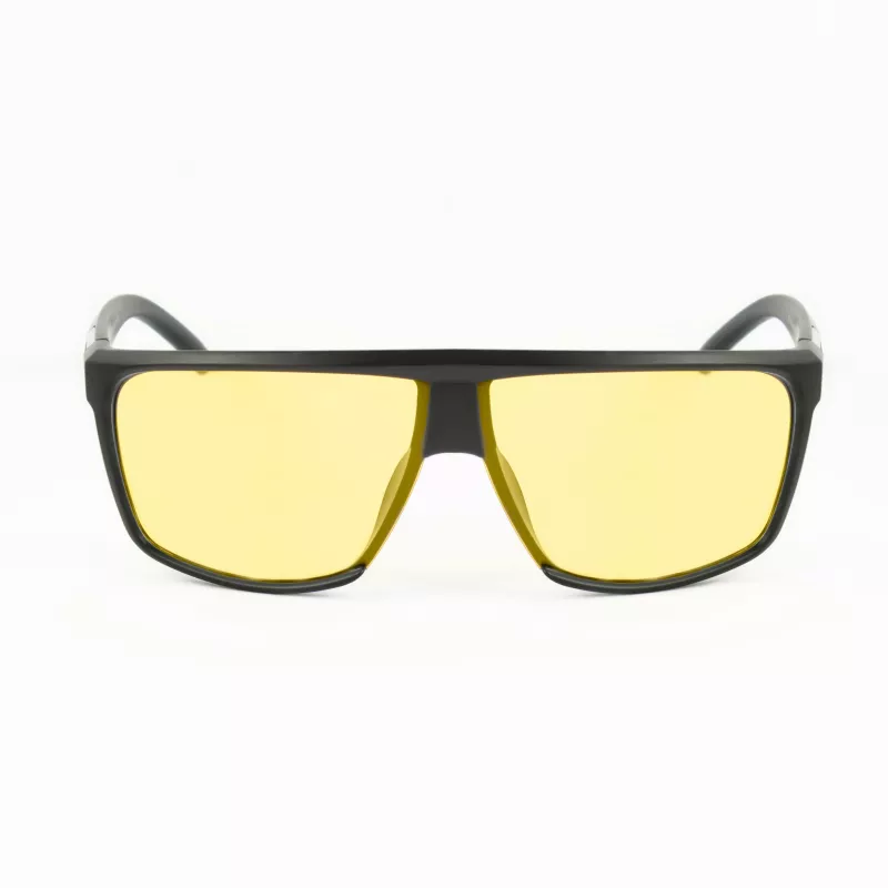 Okulary przeciwsłoneczne męskie BOBROFF BFG0029-C3P - prostokątna oprawka full rim, czarna, z szarymi soczewkami UV400 (65/10/130 mm)