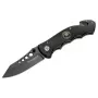 Boker Magnum USN Seals Knife 01MB856 Nóż Taktyczny o Stałym Ostrzu, 440A Stal Nierdzewna Clip Point Combo Edge, Rękojeść G-10, Pochwa Kydex, Czarny