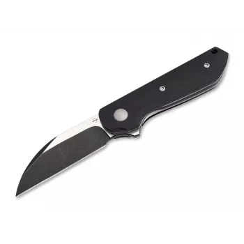 Böker Plus Corvus Nitro-V Nóż składany, czarna rękojeść G10, ostrze stonewash