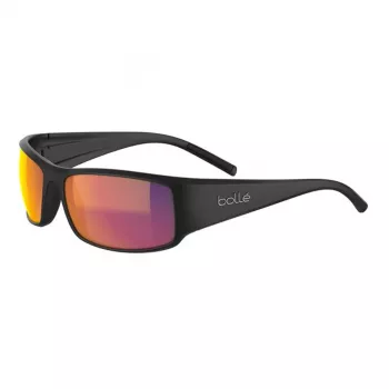 Bolle BS026006 Okulary przeciwsłoneczne unisex - matowa czarna oprawka, szare szkła, 63/17/130 mm