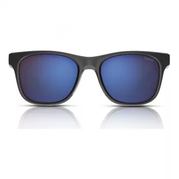 Okulary przeciwsłoneczne Bolle BS051006-S Phantom - Unisex sportowe oprawki typu wrap-around, soczewki fotochromowe polaryzacyjne NXT, matowa czarna oprawka