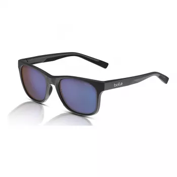 Okulary przeciwsłoneczne Bolle BS051006-S Phantom - Unisex sportowe oprawki typu wrap-around, soczewki fotochromowe polaryzacyjne NXT, matowa czarna oprawka