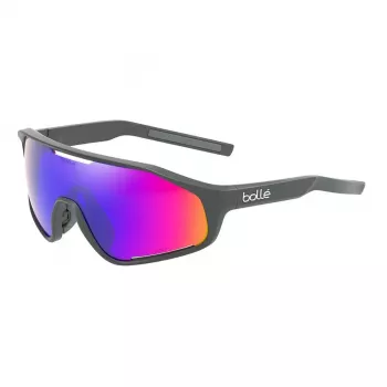 Okulary przeciwsłoneczne Bolle Lightshifter BS010015 Unisex Matte Black Phantom Brown Red Fotochromowe