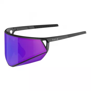 Okulary przeciwsłoneczne Bolle unisex BS033002 - matowa czarna oprawka, szare soczewki, 155 mm