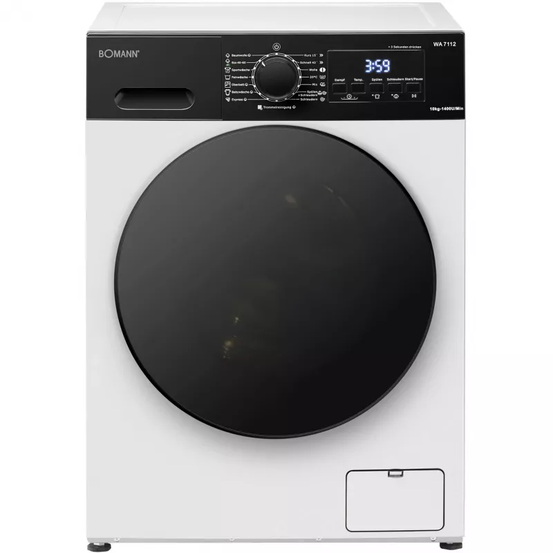 BOMANN WA 7112 Gofrownica w kształcie serca, 1000 W, biało-czarna