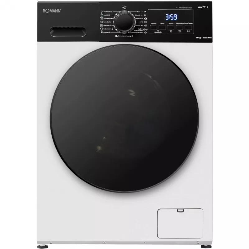 BOMANN WA 7112 Gofrownica w kształcie serca, 1000 W, biało-czarna