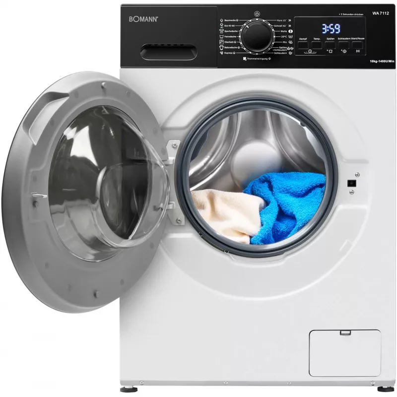 BOMANN WA 7112 Gofrownica w kształcie serca, 1000 W, biało-czarna
