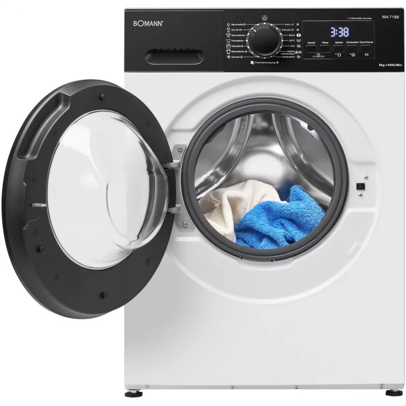BOMANN WA 7188 Gofrownica w kształcie serca, 1300 W, Biały/Czarny