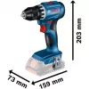 Bosch 18V Professional Set Młotowiertarka GBH 18V-22 + Wiertarko-wkrętarka GSR 18V-45 - (niebieski/czarny, 2x akumulator Li-Ion 4.0Ah, zestaw wierteł udarowych i bitów, torba narzędziowa) (0615V0003D)