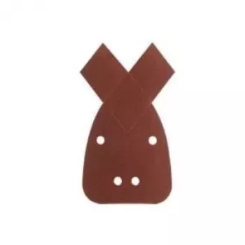 Bosch 2609256A71 Red Wood Delta arkusze ścierne, zestaw 10 szt., ziarnistości K60/K80/K120, rzep, do szlifierek wielofunkcyjnych