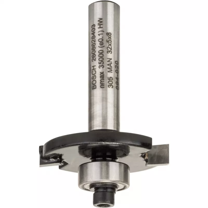 Bosch Accessories 2608628403 Frez do rowków z węglika, 32 mm średnica cięcia, 8 mm chwyt, 51 mm długość