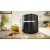 BOSCH Air Fryer MAF462B0 Series 4 (Czarny, 2050 W, Kosz 6.1 L)