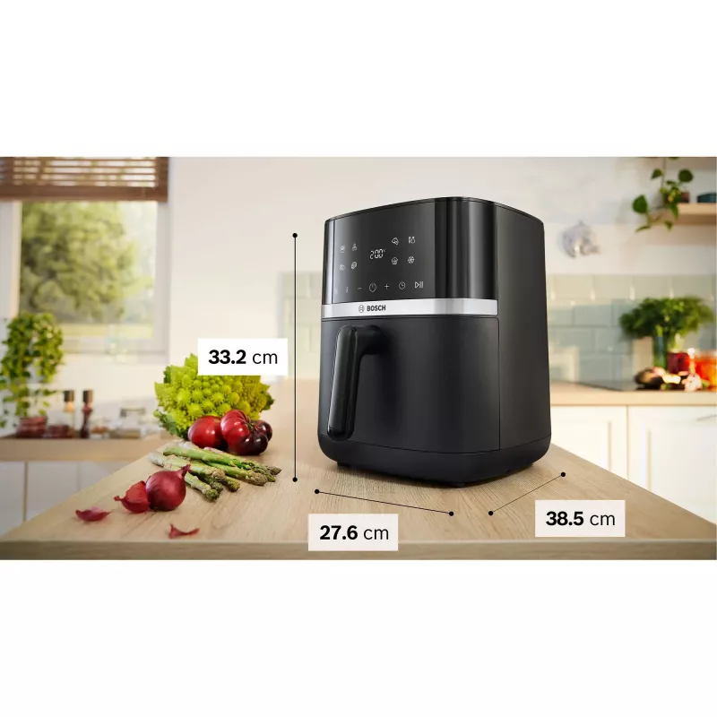 BOSCH Air Fryer MAF462B0 Series 4 (Czarny, 2050 W, Kosz 6.1 L)