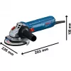 Bosch Szlifierka kątowa GWS 12-125 Professional + Diamentowa Tarcza tnąca Niebieska 1 200 W (06013A6102)