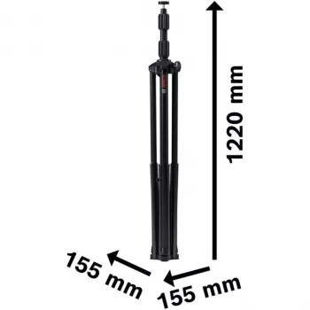 Statyw oświetleniowy Bosch Construction Light Stand GLT 300-40 Professional (czarny, gwint 5/8 cala M10) 06188000MT