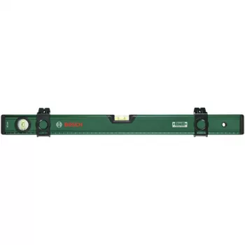 Bosch DIY Poziomnica 60 cm z suwakiem do znakowania, rowkiem V i płaską frezowaną podstawą – zielona