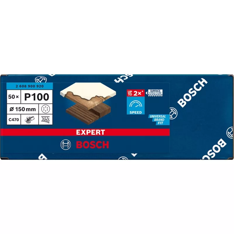 Bosch EXPERT C470 krążek ścierny 150 mm ziarnistość 100, 50 szt. 2608900920