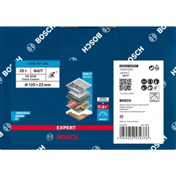 Bosch Expert HD SCM N477 Surface Conditioning Disc, 125 mm, Extra Coarse, do stali nierdzewnej, metali nieżelaznych, blach stalowych, farby na drewnie
