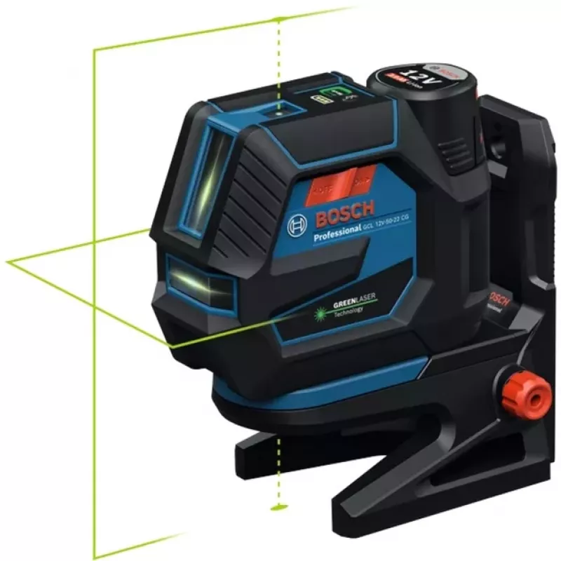 Bosch GCL 12V-50-22 CG Professional zestaw laserowy kombinowany z uchwytem RM 20, statywem BT 150, akumulatorem 2.0Ah, ładowarką i L-BOXX 0601066S01